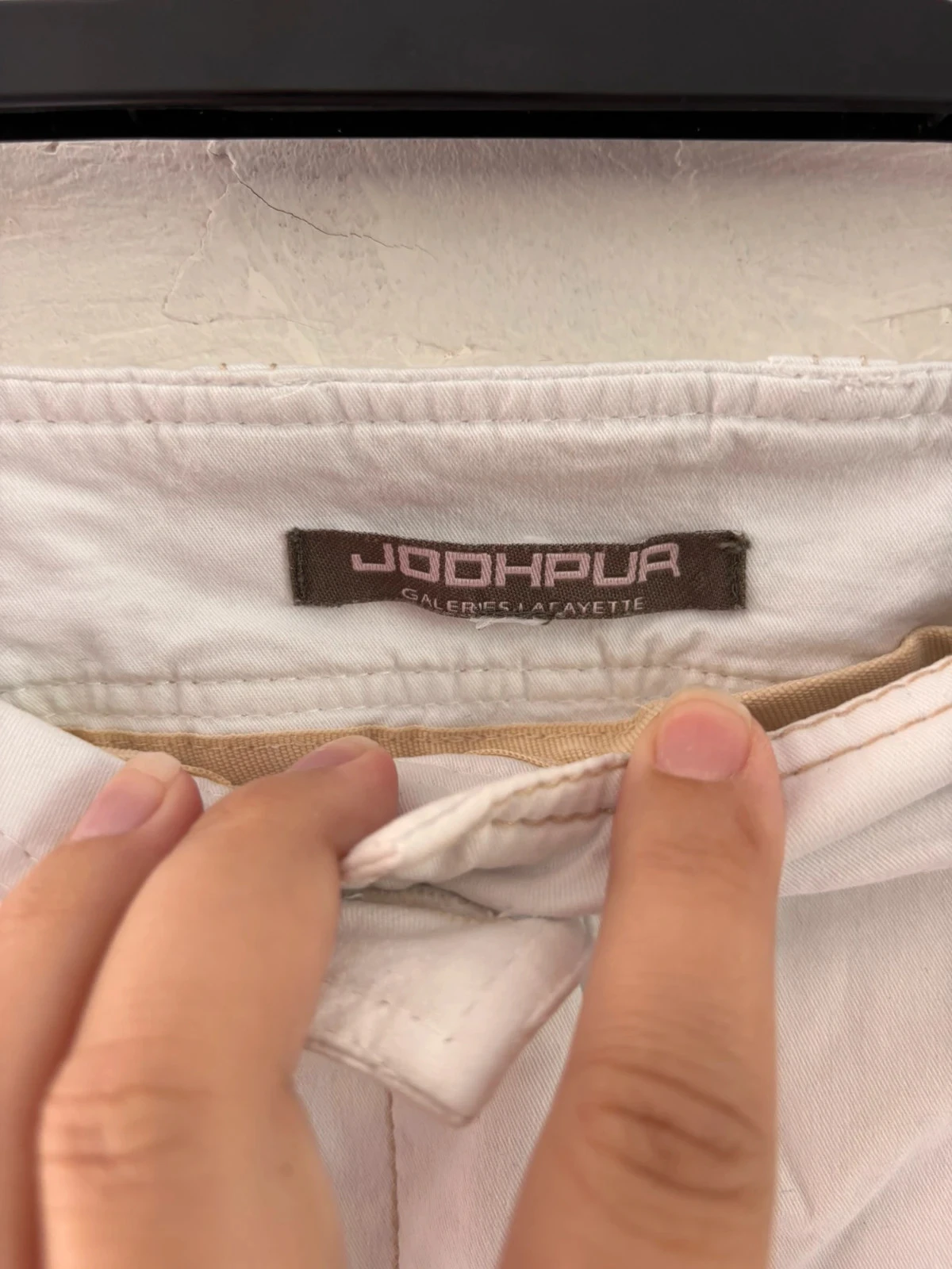 Falda recta blanca estilo safari Jodhpur (Galeries Lafayette) Talla 40 estimada – Muy buen estado – photo 8